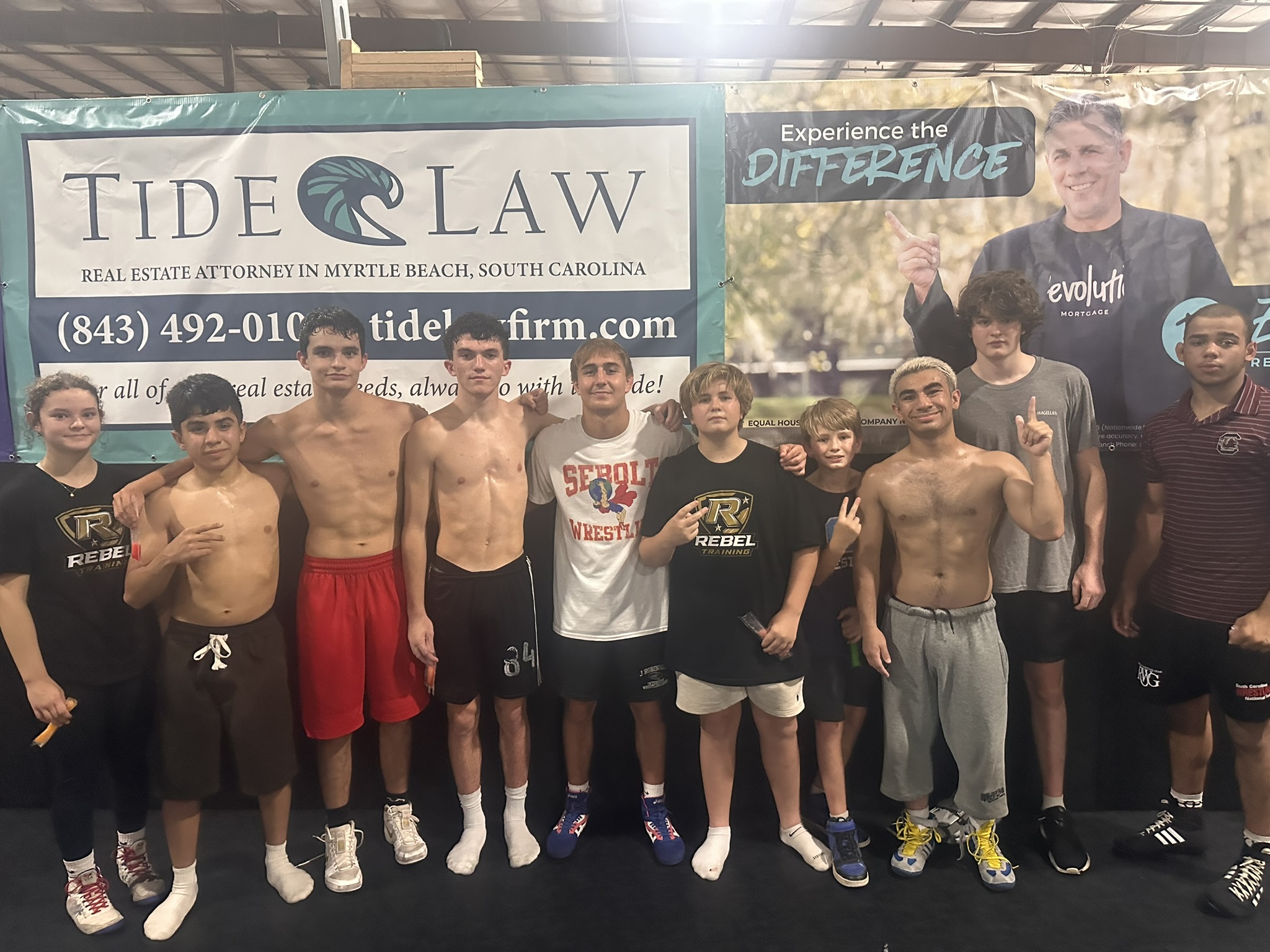 Rebel Training athletes and coaches together